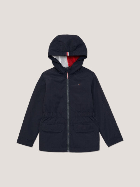 Kids' Flag Logo Hooded Yachting Jacket