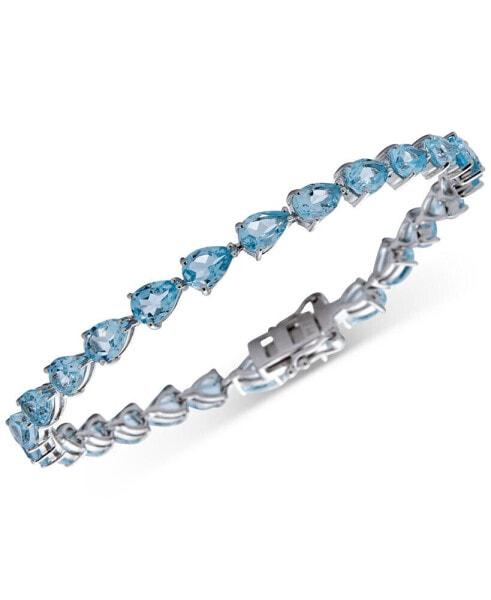 Multi-Gemstone Pear Tennis Bracelet (11-1/4 ct. t.w.) in Sterling Silver (Also in Citrine, Amethyst, & Blue Topaz)