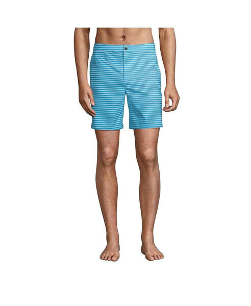 Men's Lined 7" Hybrid Swim Shorts