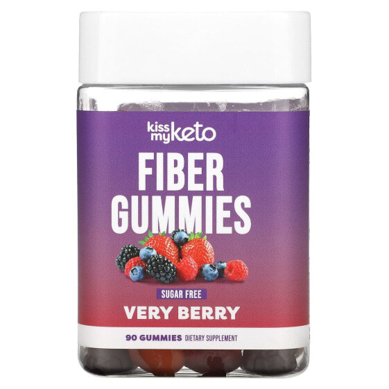 БАД клетчатка без сахара 90 жевательных мишек Kiss My Keto Fiber Gummies, Lil Fruits