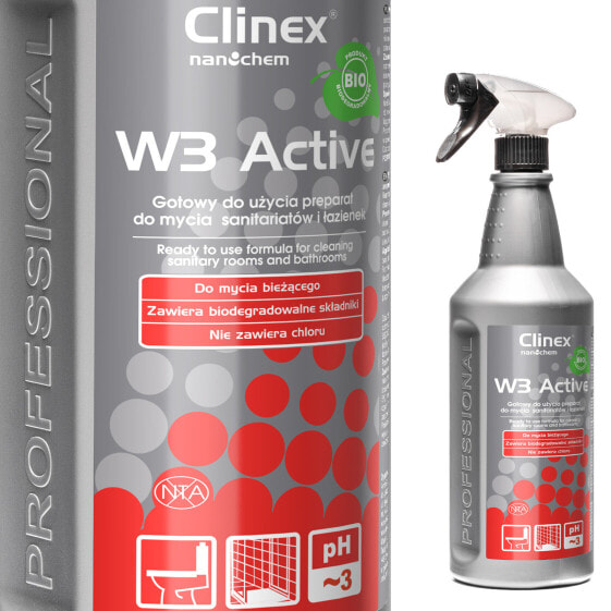 Чистящее средство для санитарных помещений Clinex W3 Active BIO 1L