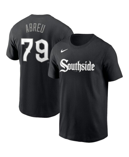 Men's Jose Abreu Black Chicago White Sox City Connect Name and Number T-shirt