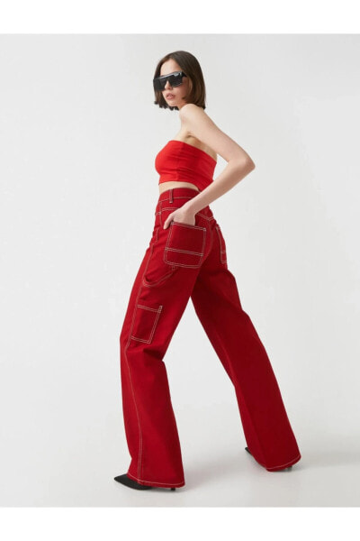 Wide Leg Cargo Pantolon - Bianca Jean