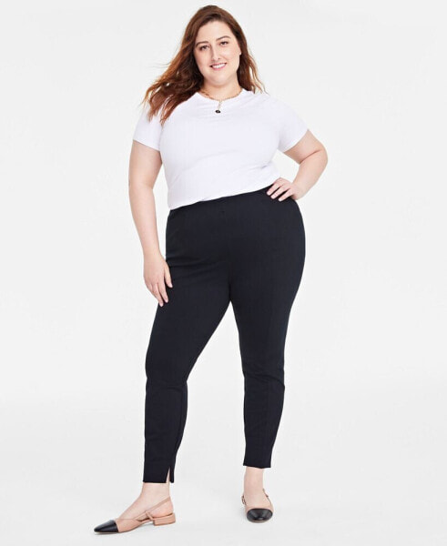 Plus Size Ponté Skinny Leggings, Regular and Short Lengths, Created for Macy's