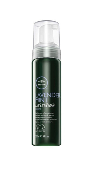 Tea Tree Lavender Mint Curl Refresh Foam Hair Mousse For Coarse Curly + Dry H...