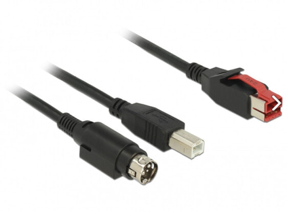 Разъем USB Delock 85488-2 м USB B USB 2.0 480 Mbit/s черный