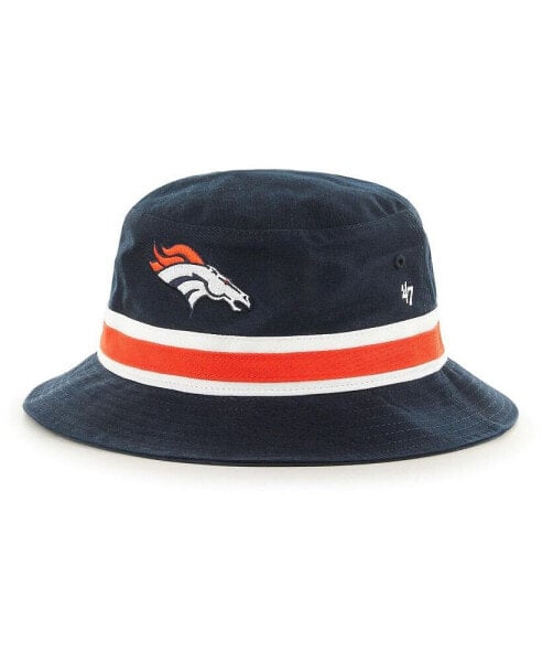 Men's '47 Navy Denver Broncos Striped Bucket Hat