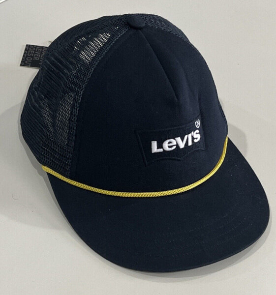 Levi’s SnapBack Baseball Hat Cap Classic Blue Mesh New