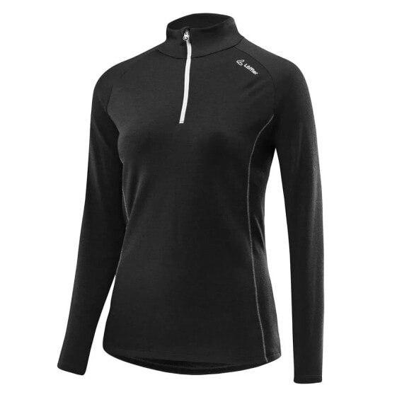 LOEFFLER Transtex® Merino half zip long sleeve T-shirt