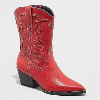 Women's Daytona Western Boots with Memory Foam Insole - Wild Fable Red 5