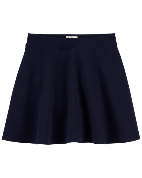 Kid Ponte Knit Uniform Skort 10