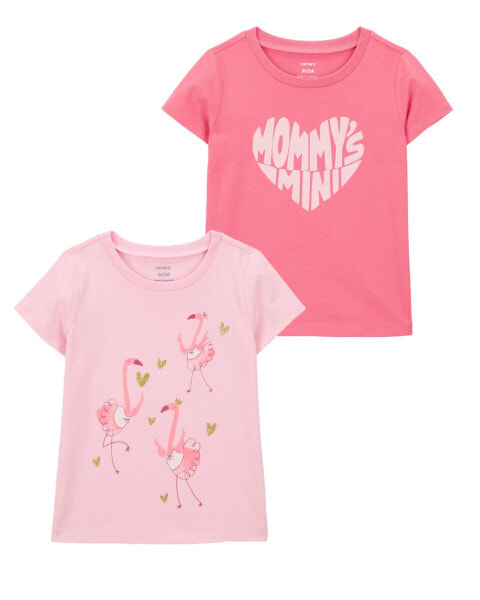 Toddler 2-Pack Flamingo Graphic Tees 3T