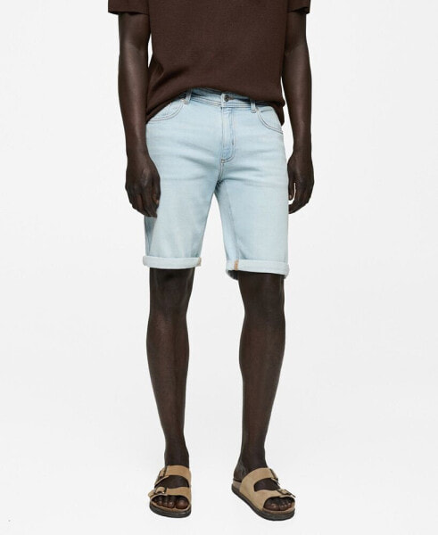 Men's Denim Bermuda Shorts