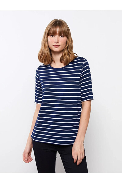 Футболка LC Waikiki Striped Neckline Short Sleeve