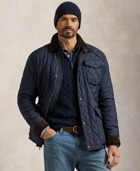 Men's Big & Tall Water-Repellent Quilted Jacket