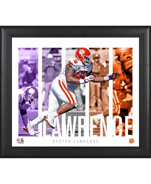 Dexter Lawrence Clemson Tigers Framed 15" x 17" Player Panel Collage