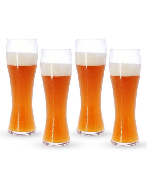 Beer Classics Hefeweizen Glasses, Set of 4, 24.7 Oz