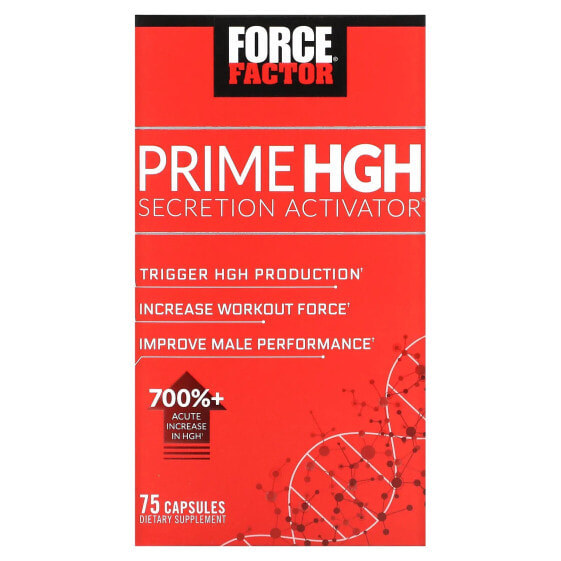 Витамины для мужского здоровья Force Factor Prime HGH Secretion Activator, 75 капсул