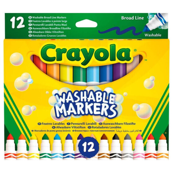 Crayola Ultra Clean Broad Line Markers Смываемые фломастеры с широким пером