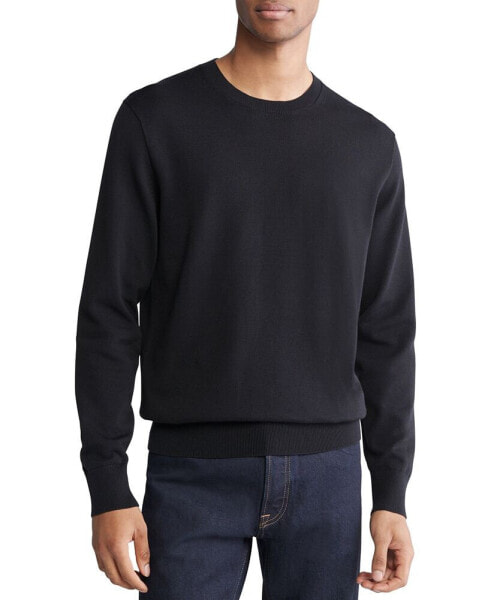Men's Long Sleeve Supima Cotton Crewneck Sweater