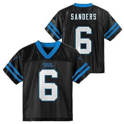 NFL Carolina Panthers Toddler Boys' Short Sleeve Sanders Jersey - 2T