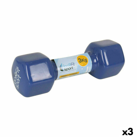 гири LongFit Sport Longfit sport 3 Kg Синий 3 штук