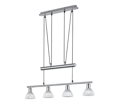 TRIO Levisto - Flexible mount - Light grey - Nickel - Grey - Metal - Glass - Indoor