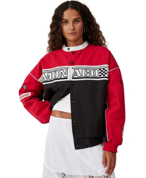 Women's Racing Moto Oversized Jacket