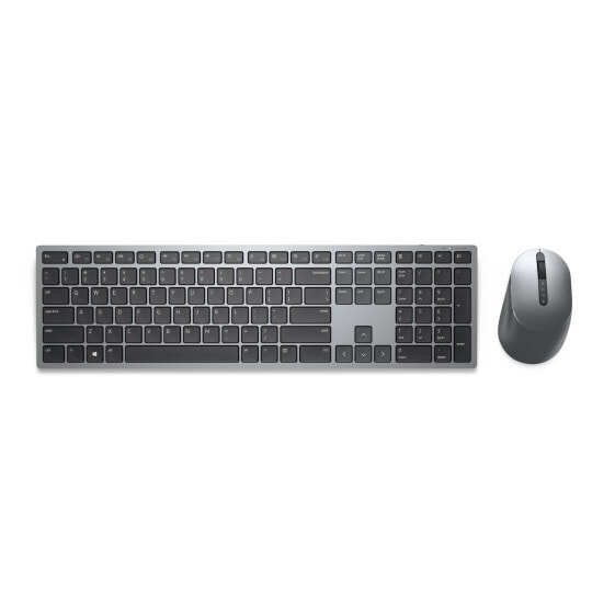 Dell KM7321W - Full-size (100%) - RF Wireless + Bluetooth - QWERTY - Grey - Titanium - Mouse included