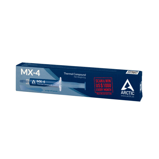 Arctic MX-4 Highest Performance Thermal Compound - Thermal paste - 2.5 g/cm³ - Blue - 8 g - 1 pc(s) - 128 mm