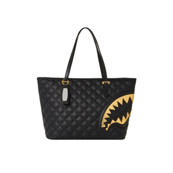 Sprayground Black Mamba Quilted Tote Bag