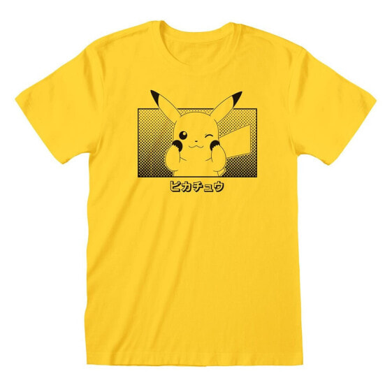 HEROES Pokemon Pikachu Katakana short sleeve T-shirt