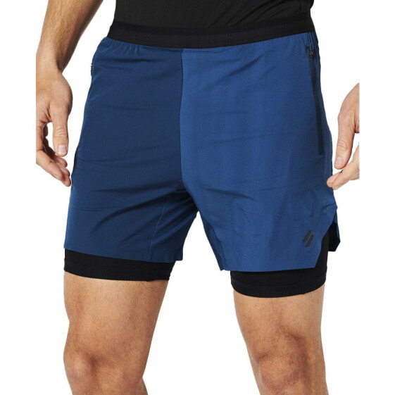 SUPERDRY Run Premium Layered shorts