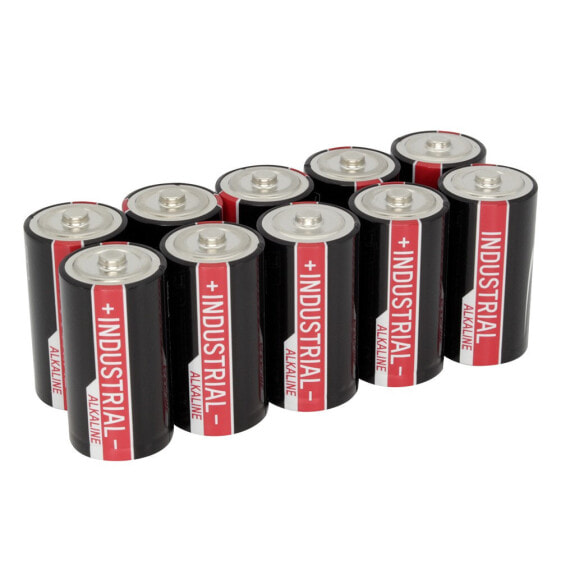 Одноразовая батарейка ANSMANN® C 1503-0000, 10 штук, щелочной&nbsp; 1.5 В, черная.