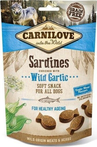 Лакомство для собак Brit Carnilove Fresh Soft Sardines + Wild Garlic 200 г /10