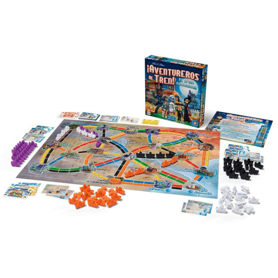 Ароматическая настольная игра для компании Asmodee Aventureros Al Tren El Tren Fantasma