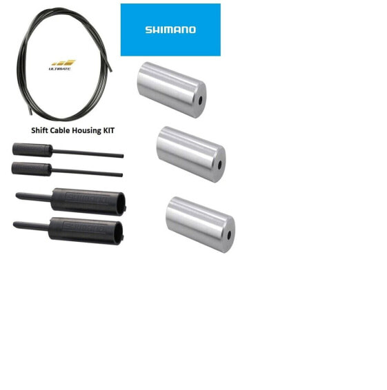 Shimano BLACK SHIFT Cable Housing: 67in / 1700mm with End Caps For Road or MTB