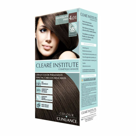 Краска для волос CLEARÉ INSTITUTE Colour Clinuance Nº 4.01-chocolate frio