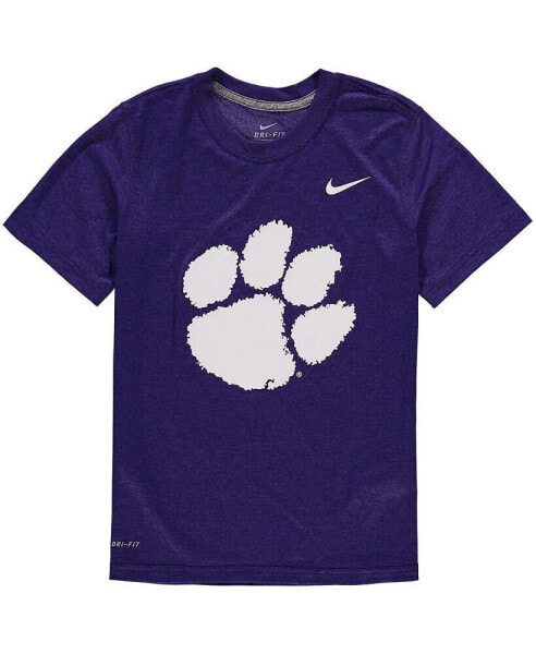 Футболка для малышей Nike Purple Clemson Tigers Legend Dri-FIT