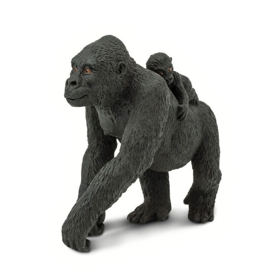 Фигурка Safari Ltd Lowland Gorilla With Baby (Низкогорные Гориллы)