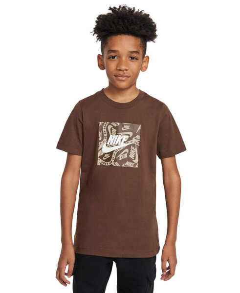 Big Kids Sportswear Relaxed-Fit Logo T-Shirt