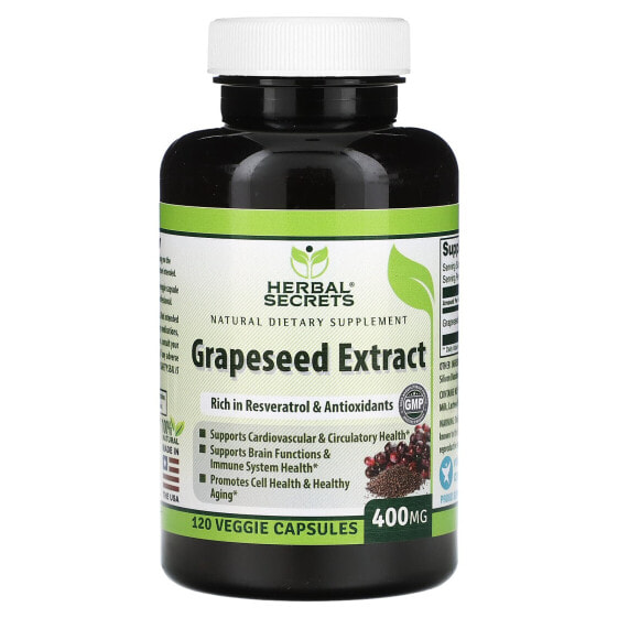 Grapeseed Extract, 400 mg, 120 Veggie Capsules