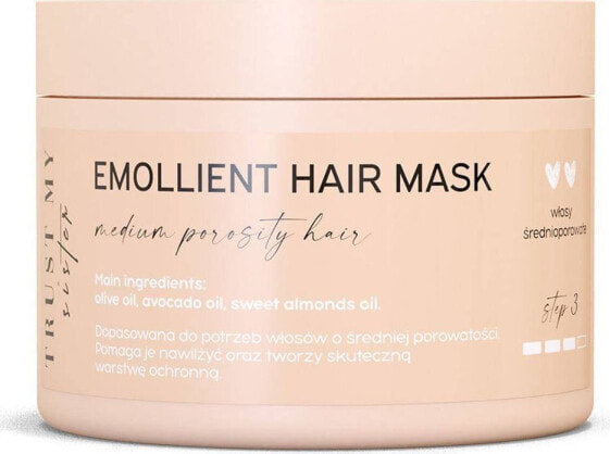 Trust Emollient Hair Mask emolientowa maska do włosów średnioporowatych 150g