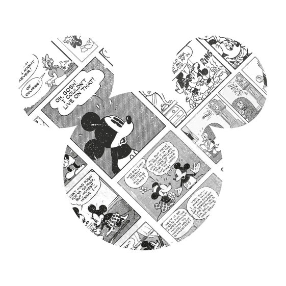 Настенный декор для детской Komar Vliestapete Mickey Head Comic Cartoon
