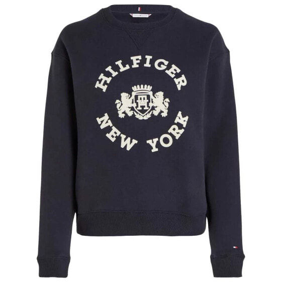 TOMMY HILFIGER Mdn Varsity Flock Regular Fit sweatshirt