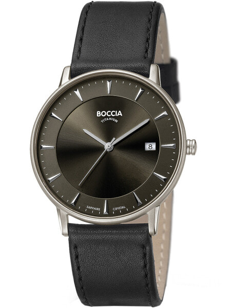 Boccia 3607-01 men`s watch titanium 39mm 5ATM