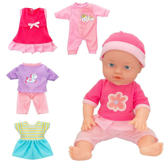 COLOR BABY Doll With 4 Outfits