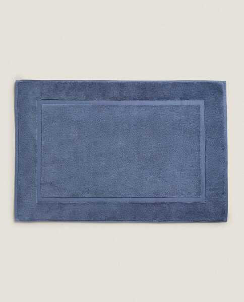 Non-slip soft terry bath mat