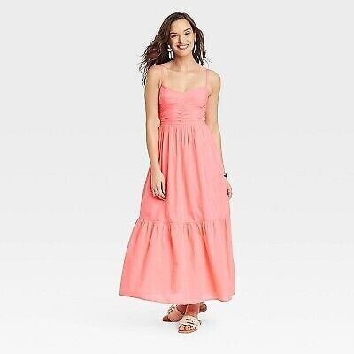 Women's Maxi Sundress - Universal Thread Coral Pink XS