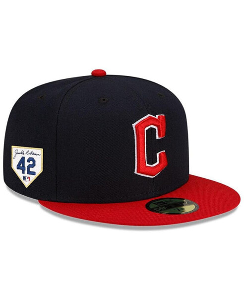 Men's Navy, Red Cleveland Guardians 2023 Jackie Robinson Day 59FIFTY Fitted Hat